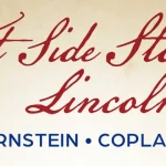 Image of USA 250: West Side Story + Lincoln Portrait banner with an image of two figures dancing in front of a top hat