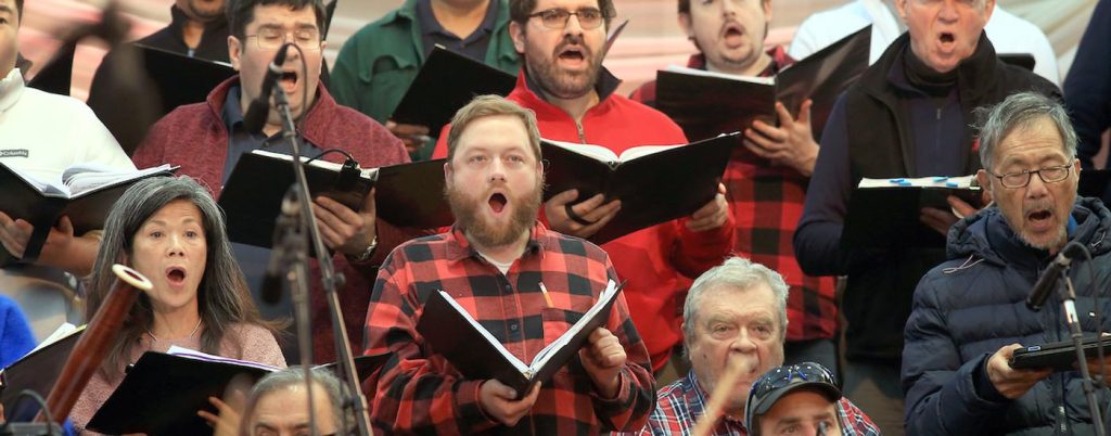 I Cantori di Carmel chorus performing Handel’s Messiah.